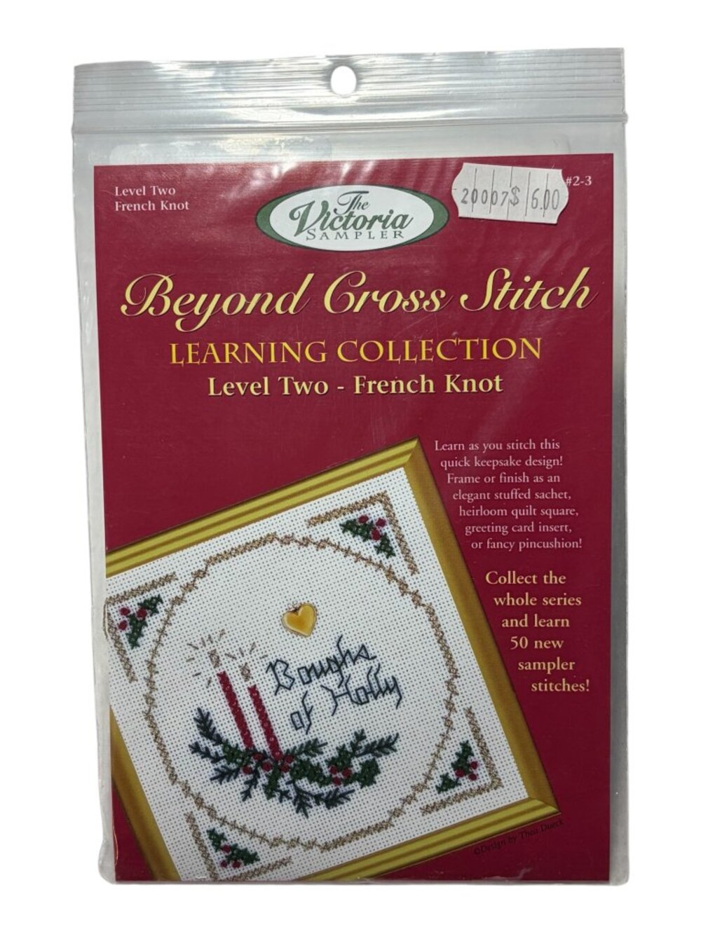 Beyond Cross Stitch Learning Collection French Knot Stitch Level Two Kit NOS